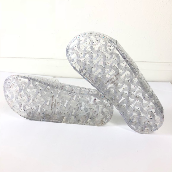 Wild Diva Transparent Glitter Jelly Slides 7 - Picture 7 of 7